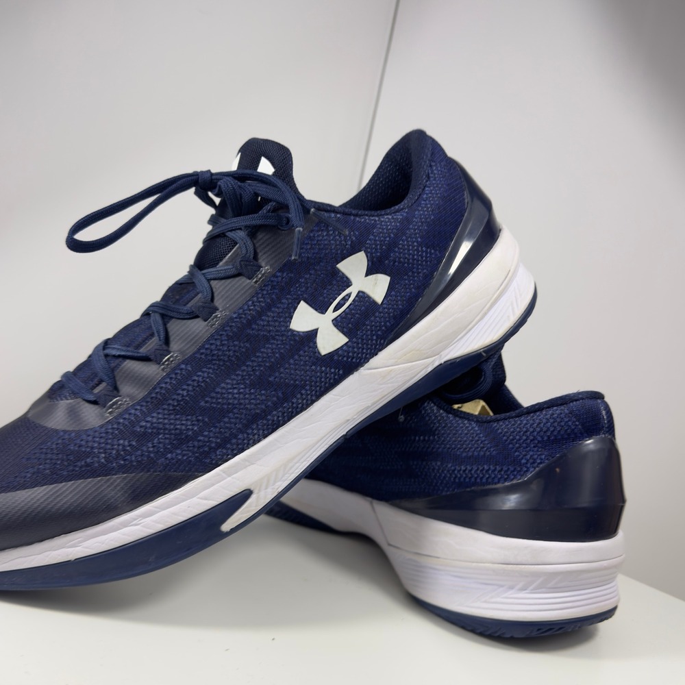 Under Armour Charged Controller Mens 14 Navy Blue Basketball Shoes 1299991-410